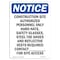 Signmission OSHA Notice Sign, 5" Height, Construction Site Authorized Personnel Sign, Portrait OS-NS-D-35-V-10794 - alternate 1